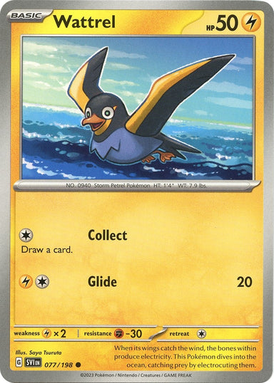 Image for Wattrel (077/198) (SV01: Scarlet & Violet Base Set) (SVI) - Pokemon