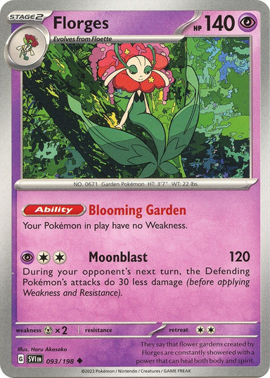 Image for Florges (093/198) (SV01: Scarlet & Violet Base Set) (SVI) - Pokemon