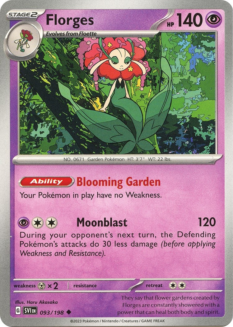 Image for Florges (093/198) (SV01: Scarlet & Violet Base Set) (SVI) - Pokemon