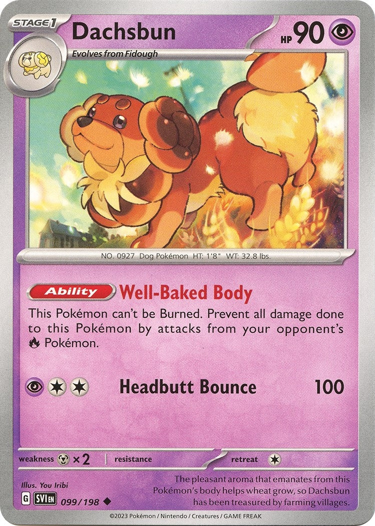 Image for Dachsbun (099/198) (SV01: Scarlet & Violet Base Set) (SVI) - Pokemon