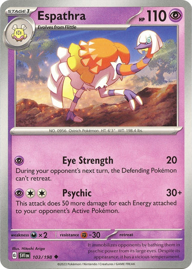 Image for Espathra (103/198) (SV01: Scarlet & Violet Base Set) (SVI) - Pokemon