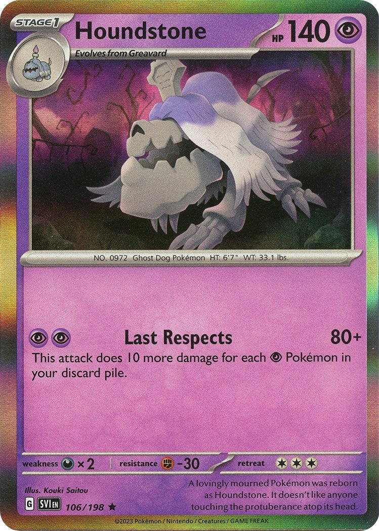 Image for Houndstone (106/198) (SV01: Scarlet & Violet Base Set) (SVI) - Pokemon