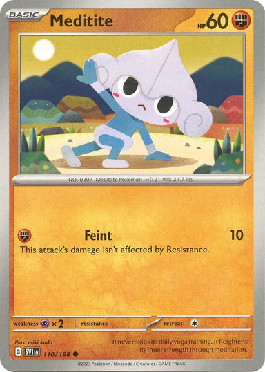 Image for Meditite (110/198) (SV01: Scarlet & Violet Base Set) (SVI) - Pokemon