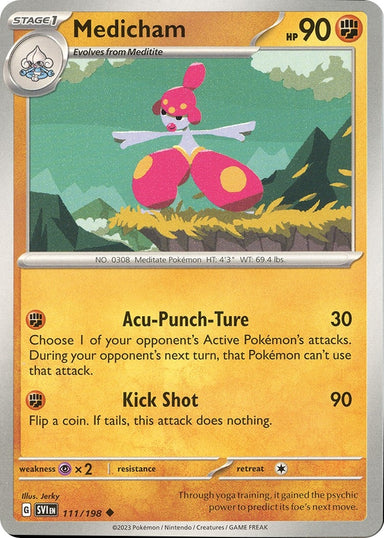 Image for Medicham (111/198) (SV01: Scarlet & Violet Base Set) (SVI) - Pokemon