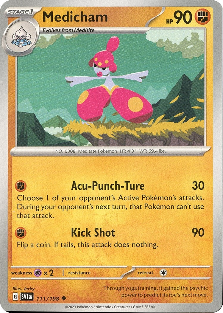 Image for Medicham (111/198) (SV01: Scarlet & Violet Base Set) (SVI) - Pokemon