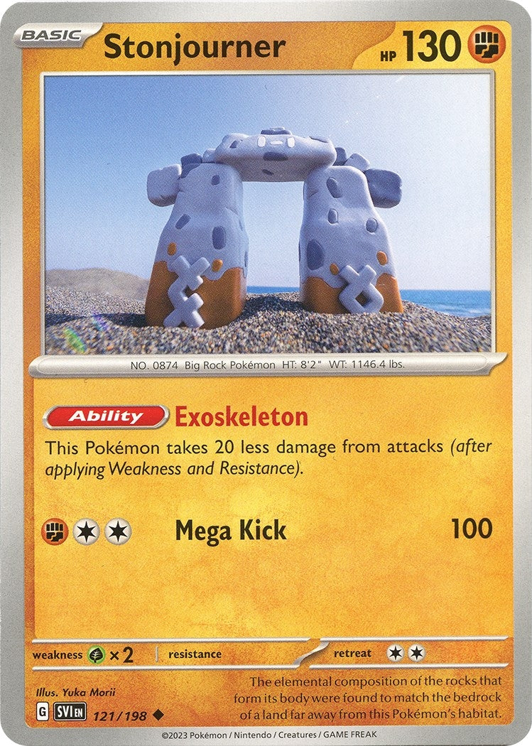 Image for Stonjourner (121/198) (SV01: Scarlet & Violet Base Set) (SVI) - Pokemon