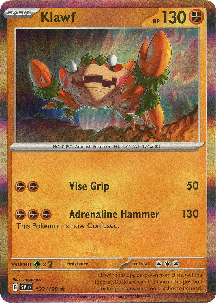 Image for Klawf (122/198) (SV01: Scarlet & Violet Base Set) (SVI) - Pokemon
