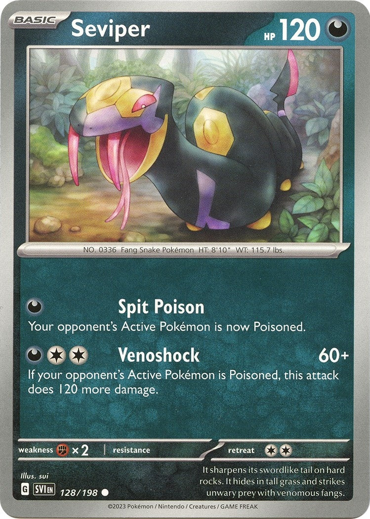 Image for Seviper (128/198) (SV01: Scarlet & Violet Base Set) (SVI) - Pokemon