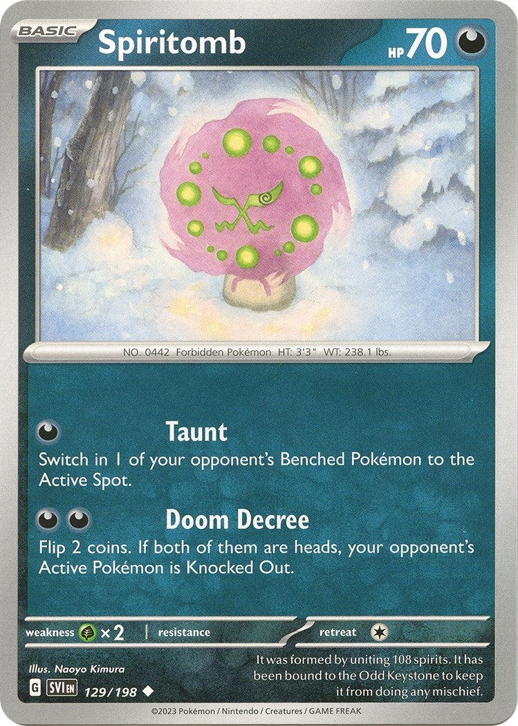 Image for Spiritomb (129/198) (SV01: Scarlet & Violet Base Set) (SVI) - Pokemon