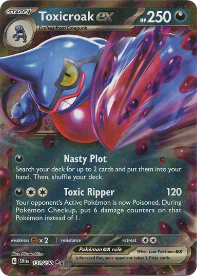 Image for Toxicroak ex (131/198) (SV01: Scarlet & Violet Base Set) (SVI) - Pokemon