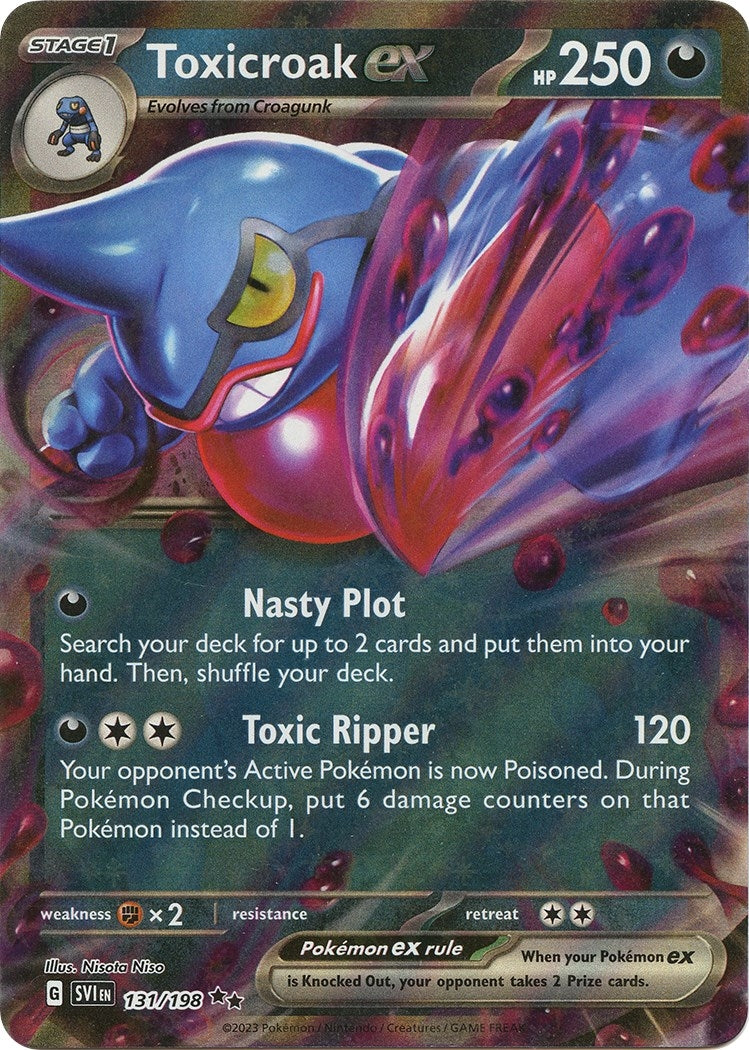 Image for Toxicroak ex (131/198) (SV01: Scarlet & Violet Base Set) (SVI) - Pokemon