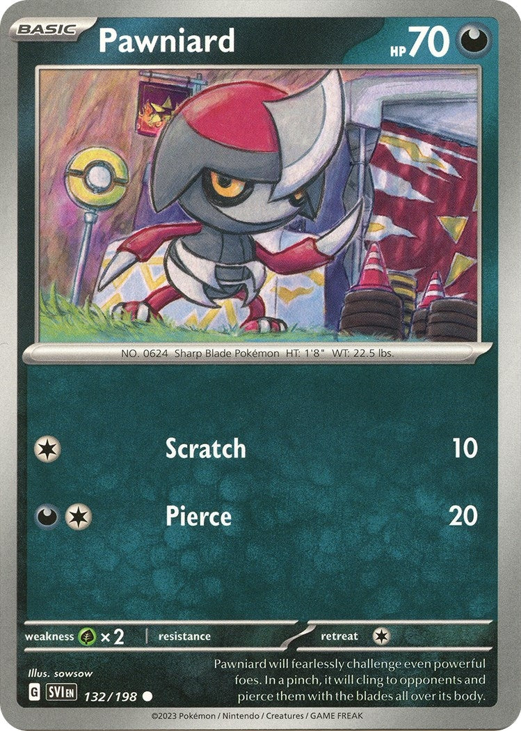 Image for Pawniard (132/198) (SV01: Scarlet & Violet Base Set) (SVI) - Pokemon