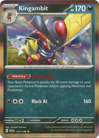 Image for Kingambit (134/198) (SV01: Scarlet & Violet Base Set) (SVI) - Pokemon