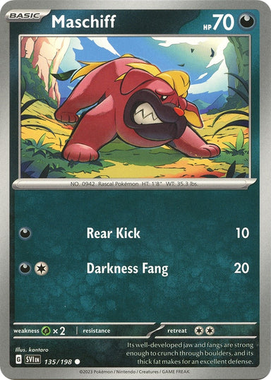 Image for Maschiff (135/198) (SV01: Scarlet & Violet Base Set) (SVI) - Pokemon