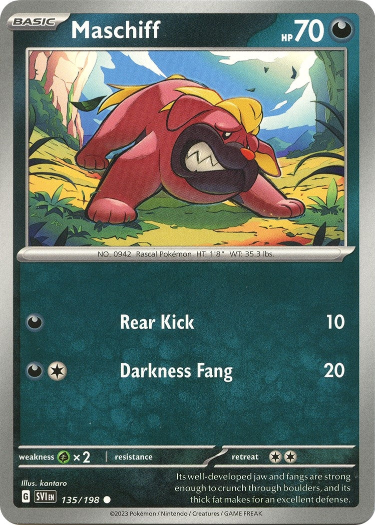 Image for Maschiff (135/198) (SV01: Scarlet & Violet Base Set) (SVI) - Pokemon