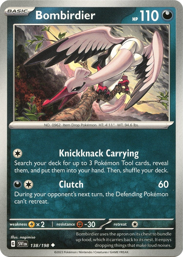 Image for Bombirdier (138/198) (SV01: Scarlet & Violet Base Set) (SVI) - Pokemon