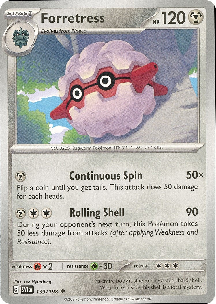 Image for Forretress (139/198) (SV01: Scarlet & Violet Base Set) (SVI) - Pokemon