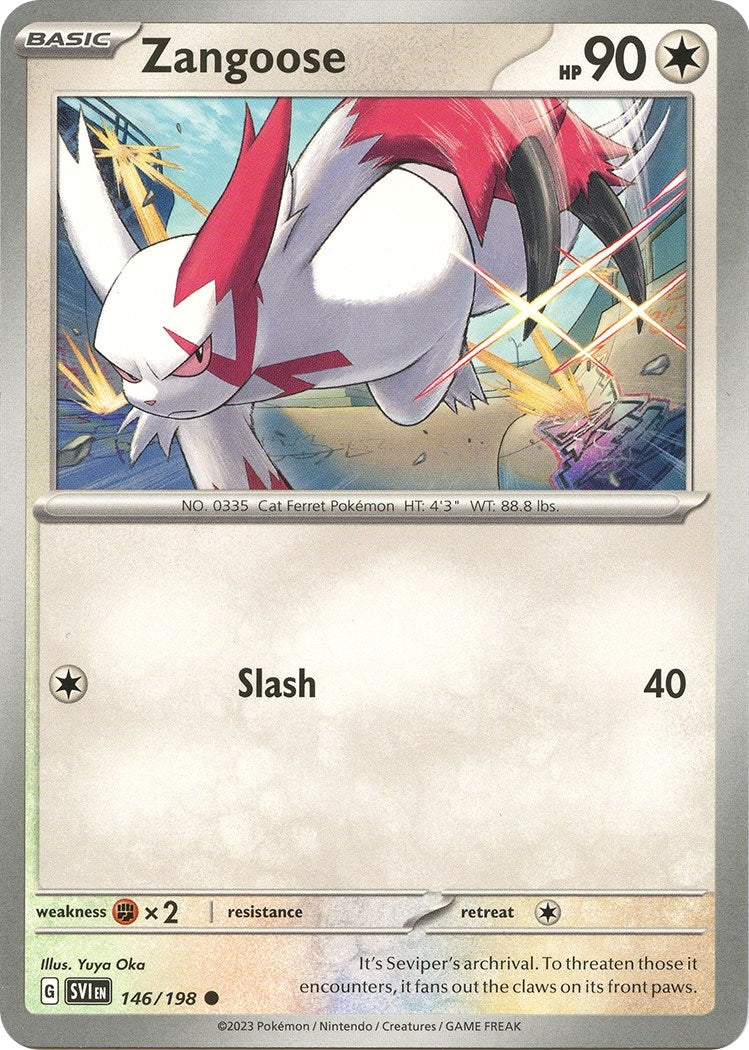 Image for Zangoose (146/198) (SV01: Scarlet & Violet Base Set) (SVI) - Pokemon
