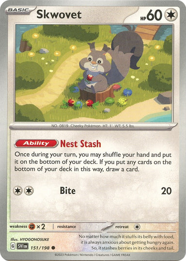Image for Skwovet (151/198) (SV01: Scarlet & Violet Base Set) (SVI) - Pokemon