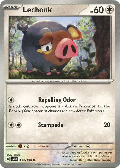 Image for Lechonk (154/198) (SV01: Scarlet & Violet Base Set) (SVI) - Pokemon