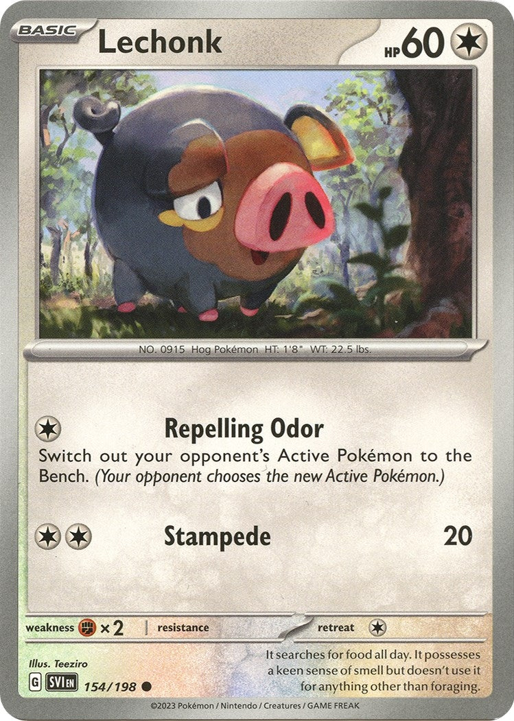 Image for Lechonk (154/198) (SV01: Scarlet & Violet Base Set) (SVI) - Pokemon
