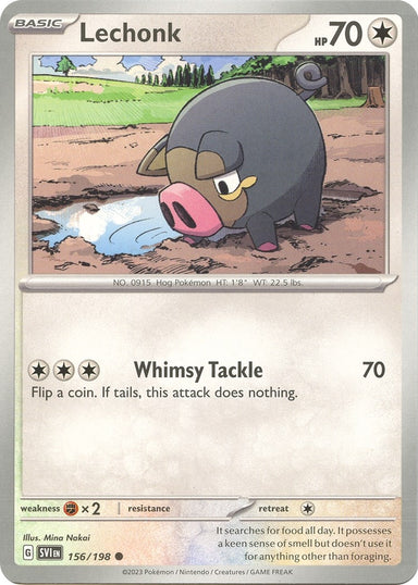 Image for Lechonk (156/198) (SV01: Scarlet & Violet Base Set) (SVI) - Pokemon