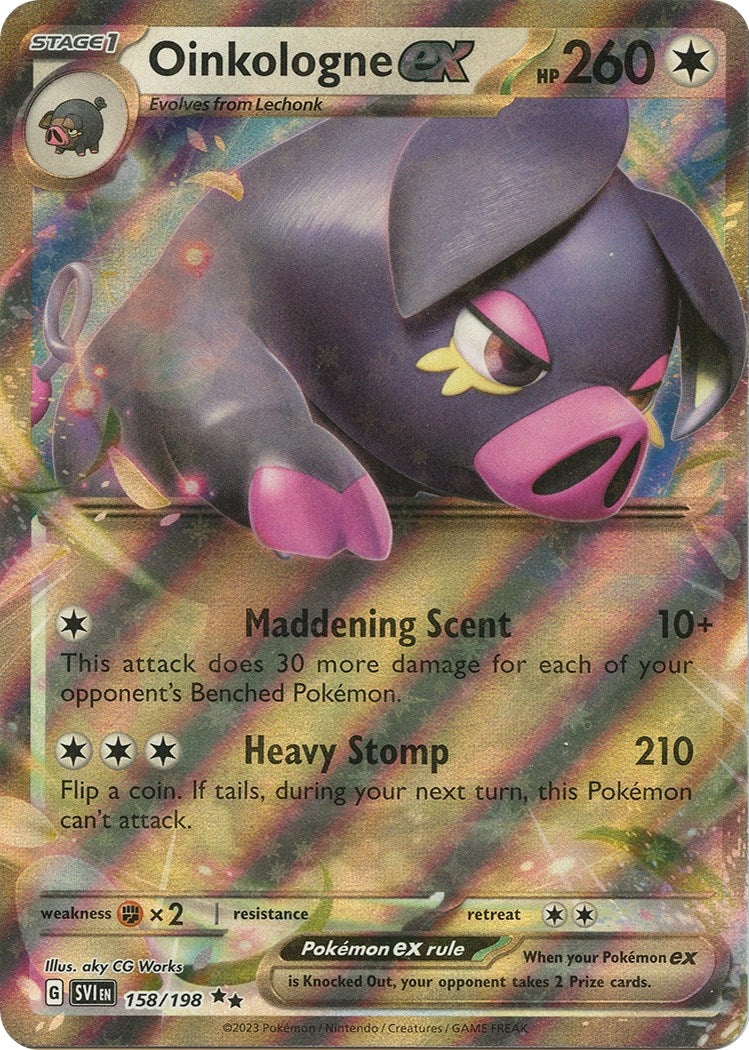Image for Oinkologne ex (158/198) (SV01: Scarlet & Violet Base Set) (SVI) - Pokemon