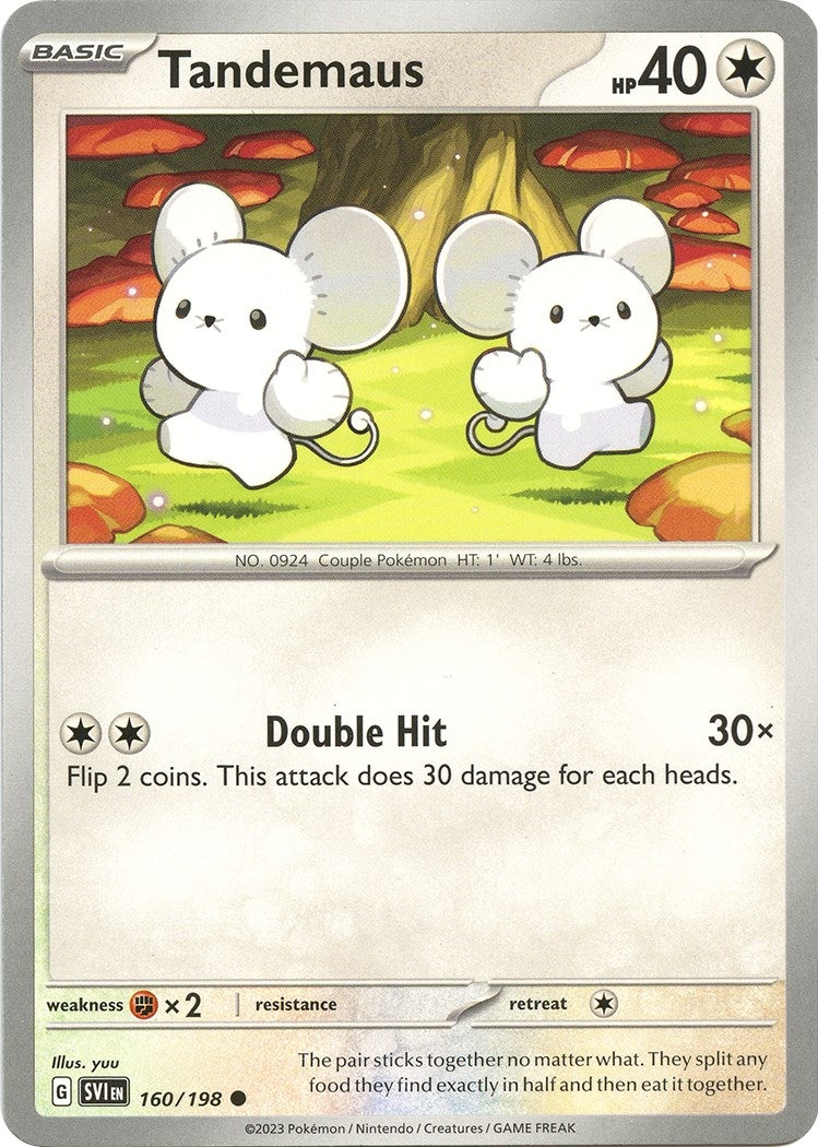 Image for Tandemaus (160/198) (SV01: Scarlet & Violet Base Set) (SVI) - Pokemon