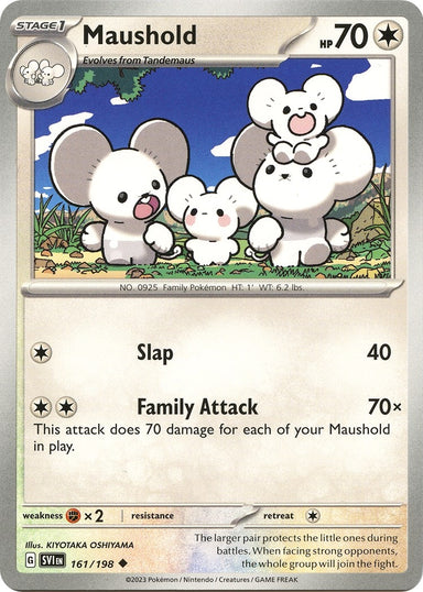 Image for Maushold (161/198) (SV01: Scarlet & Violet Base Set) (SVI) - Pokemon
