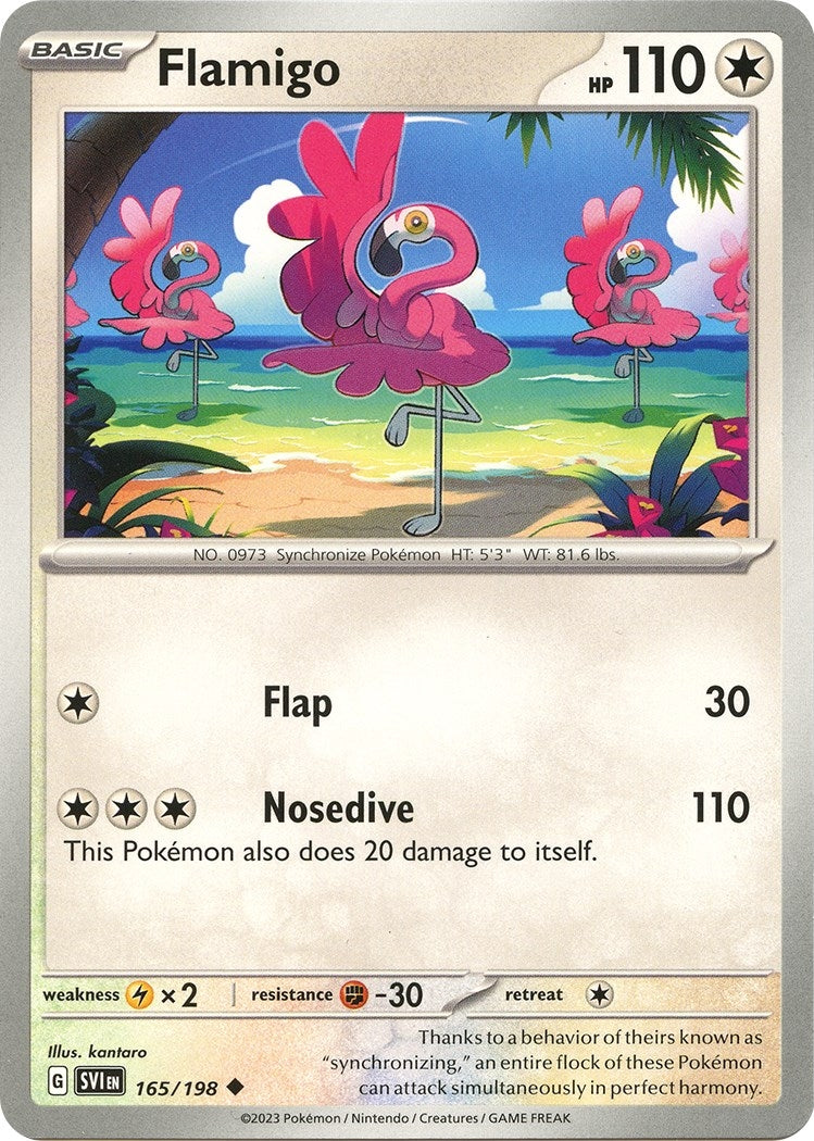 Image for Flamigo (165/198) (SV01: Scarlet & Violet Base Set) (SVI) - Pokemon