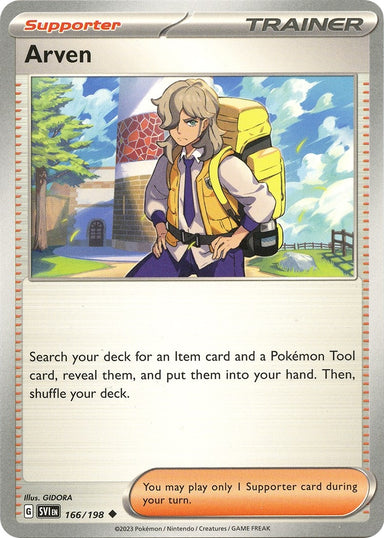 Image for Arven (166/198) (SV01: Scarlet & Violet Base Set) (SVI) - Pokemon