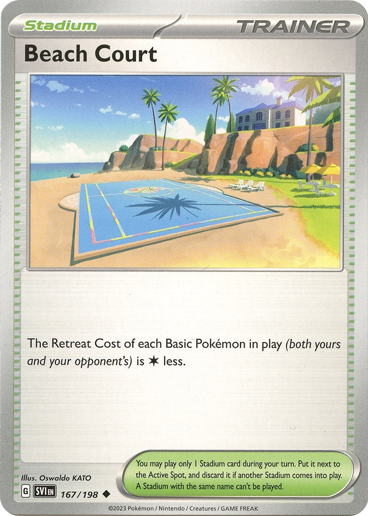 Image for Beach Court (167/198) (SV01: Scarlet & Violet Base Set) (SVI) - Pokemon