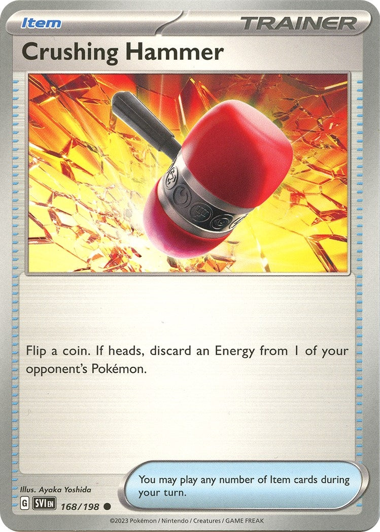 Image for Crushing Hammer (168/198) (SV01: Scarlet & Violet Base Set) (SVI) - Pokemon