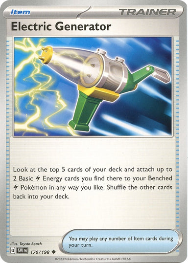 Image for Electric Generator (170/198) (SV01: Scarlet & Violet Base Set) (SVI) - Pokemon