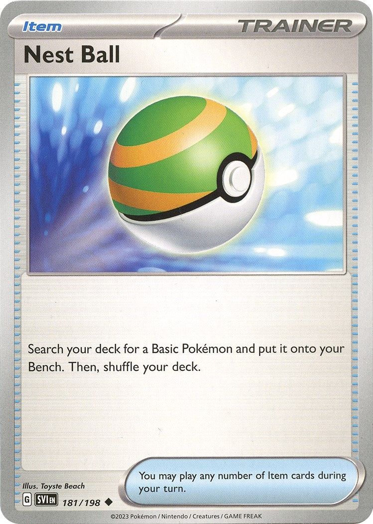 Image for Nest Ball (181/198) (SV01: Scarlet & Violet Base Set) (SVI) - Pokemon