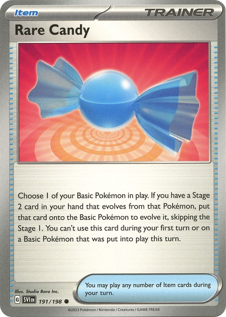 Image for Rare Candy (191/198) (SV01: Scarlet & Violet Base Set) (SVI) - Pokemon