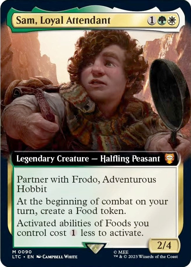 Image for Sam, Loyal Attendant (Extended Art) (90) (LTC) - Magic: The Gathering