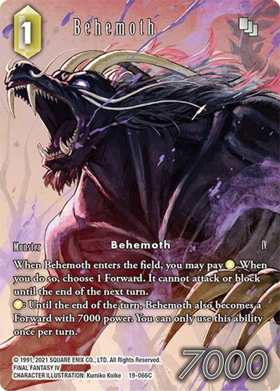 Behemoth 19 066C Full Art 19-066C