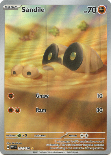 Image for Sandile (216/198) (SVI) - Pokemon