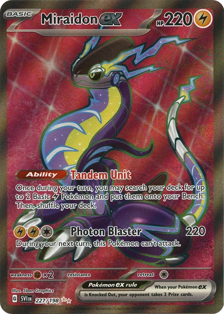 Image for Miraidon ex (227/198) (SV01: Scarlet & Violet Base Set) - Pokemon