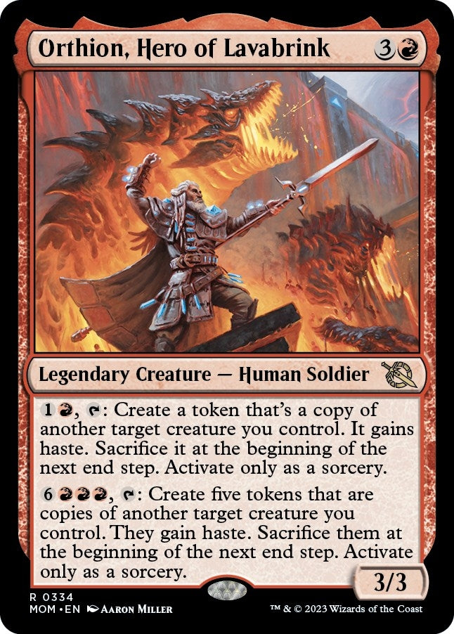 Orthion, Hero of Lavabrink (334) (March of the Machine)