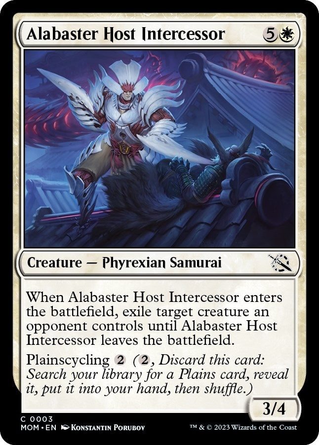 Image for Alabaster Host Intercessor (3) (March of the Machine) (MOM) - Magic: The Gathering