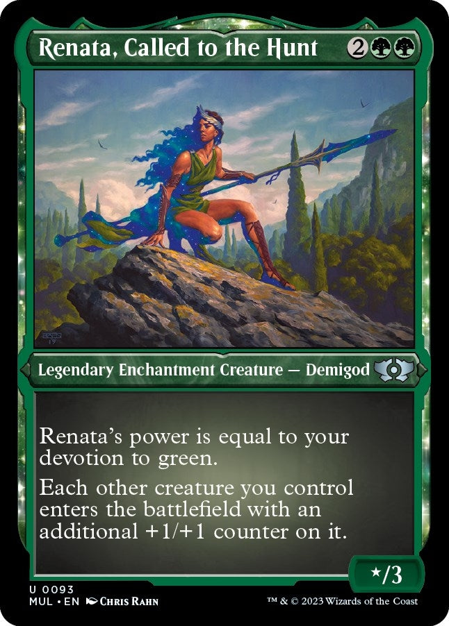 Image for Renata, Called to the Hunt (Foil Etched) (93) (March of the Machine: Multiverse Legends) (MUL) - Magic: The Gathering