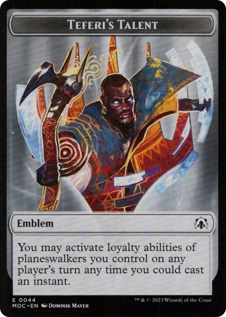 Image for Emblem - Teferi's Talent (44) - Magic: The Gathering