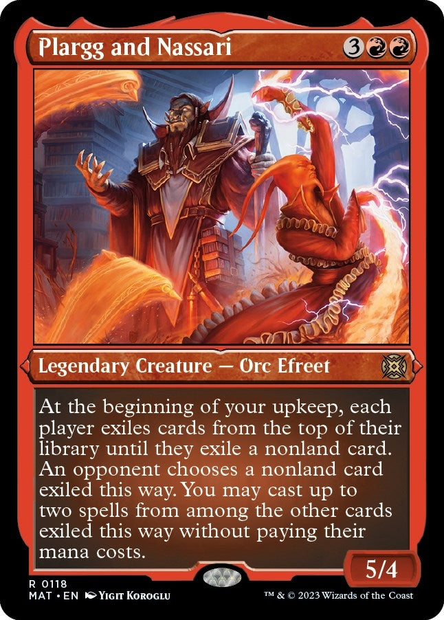 Plargg and Nassari (Foil Etched) (118) (March of the Machine: The Aftermath)