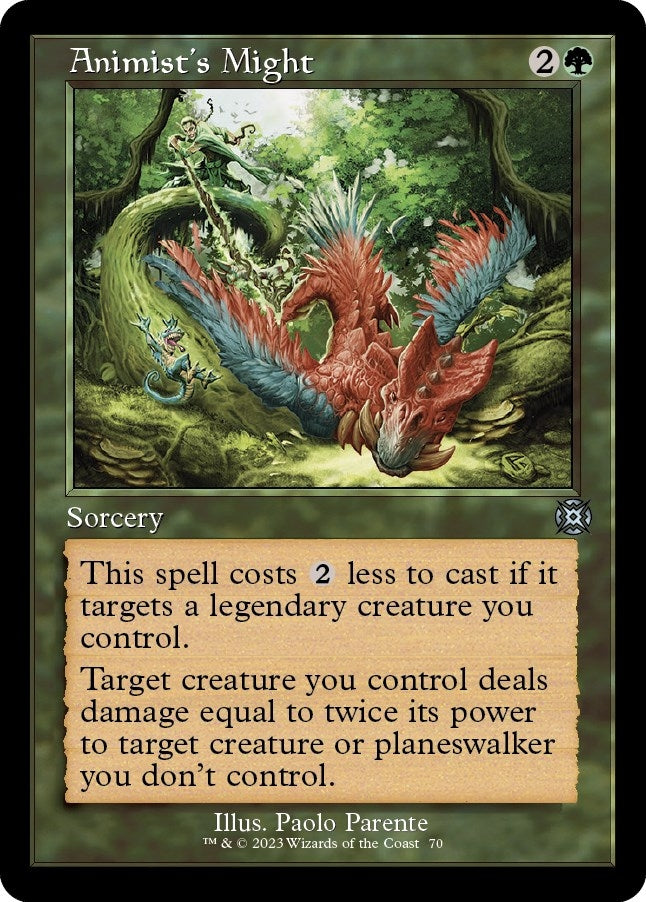Animist's Might (Retro Frame) (70) (March of the Machine: The Aftermath)
