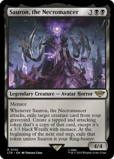 Image for Sauron, the Necromancer (106) (LTR) - Magic: The Gathering