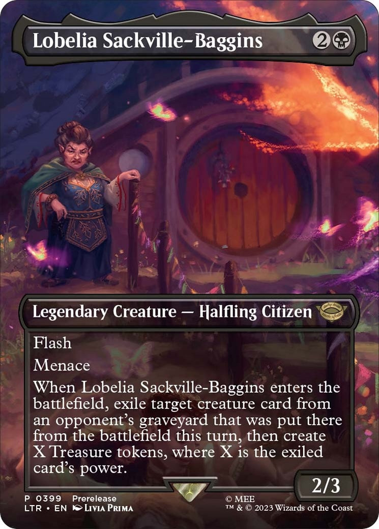 Image for Lobelia Sackville-Baggins (Borderless) (399) (LTR) - Magic: The Gathering