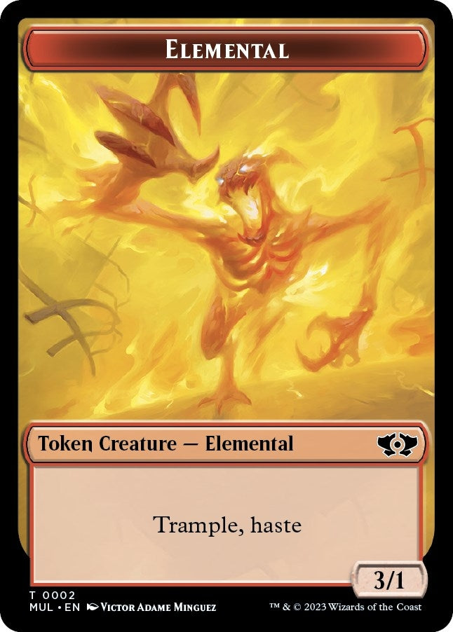 Image for Elemental (0002) // Emblem - Teferi's Talent Double-Sided Token (2 // 44) - Magic: The Gathering