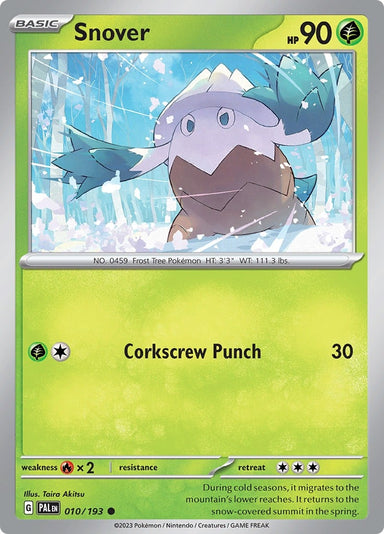 Image for Snover (010/193) (SV02: Paldea Evolved) - Pokemon